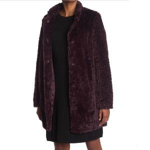 KENNETH COLE NEW YORK SHAGGY FAUR FUR COAT